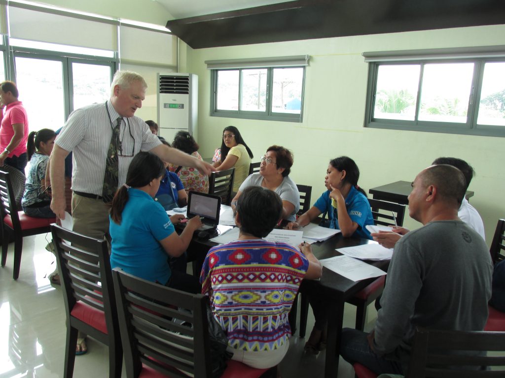 CESO VA Dave Smith a working session with SLSU Professors and Lucban Municipal workers; forging a partnership